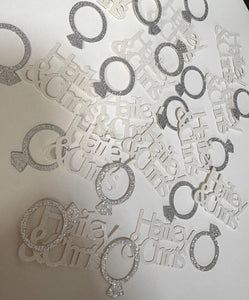 Personalized Confetti -Ring Confetti - 50 pieces
