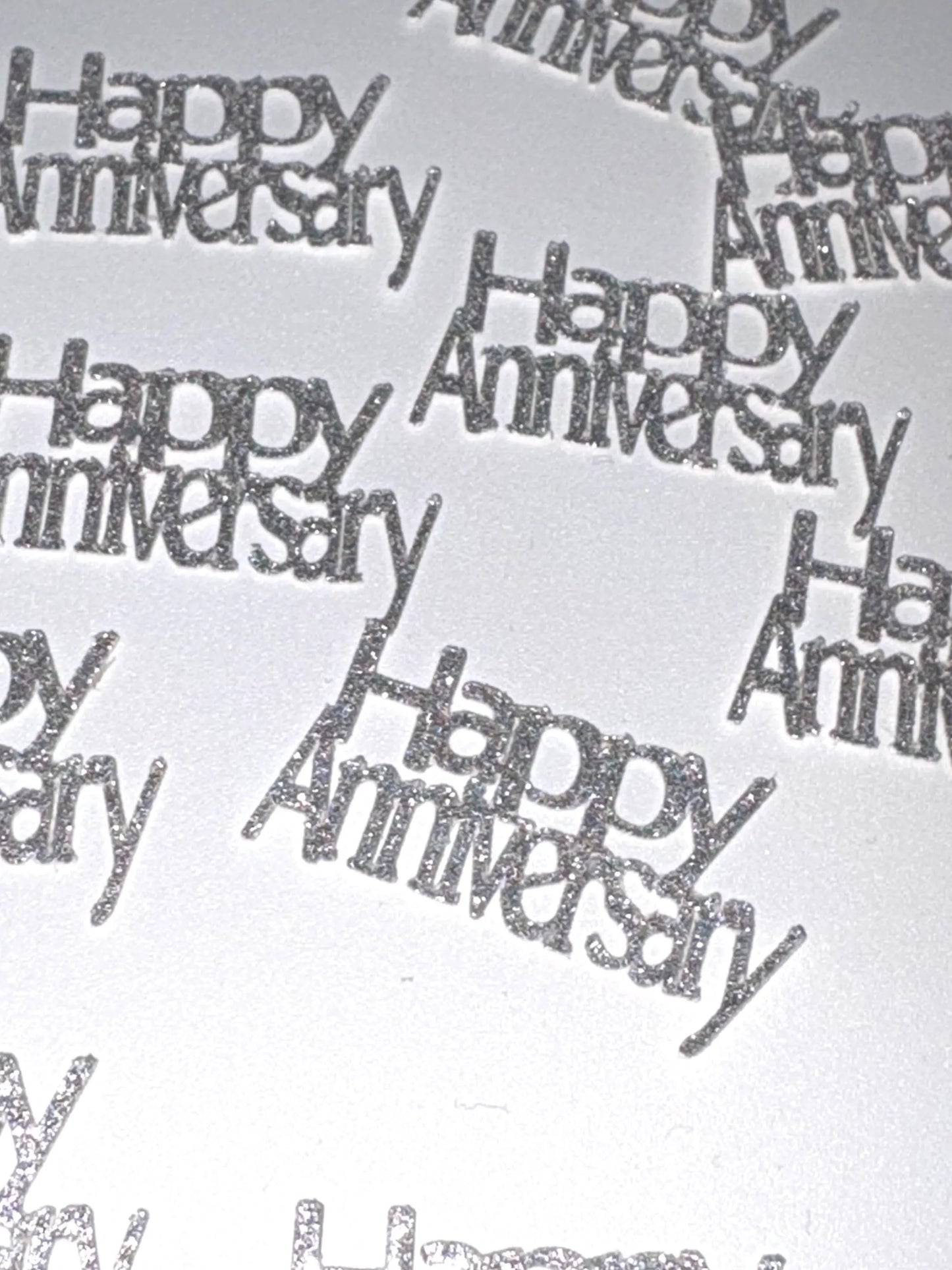 Happy Anniversary confetti, table scatter