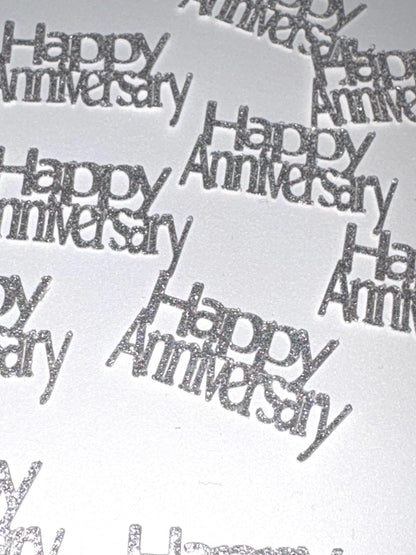 Happy Anniversary confetti, table scatter