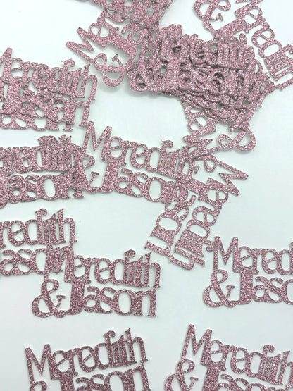 Personalized Confetti with 2 names