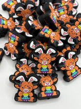 Load image into Gallery viewer, Easter Highland Cow,  Silicone Focal Bead
