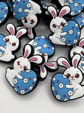 Load image into Gallery viewer, Easter Bunny,  Silicone Focal Bead
