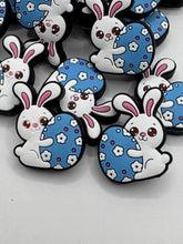 Load image into Gallery viewer, Easter Bunny,  Silicone Focal Bead
