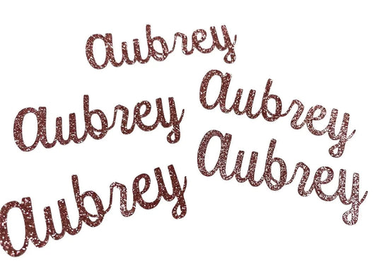 Personalized Name Custom Glitter Confetti-Cursive