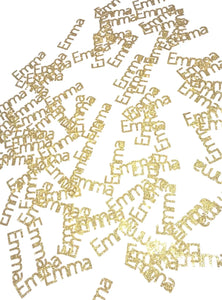 Personalized Name Custom Glitter Confetti - 50 pieces
