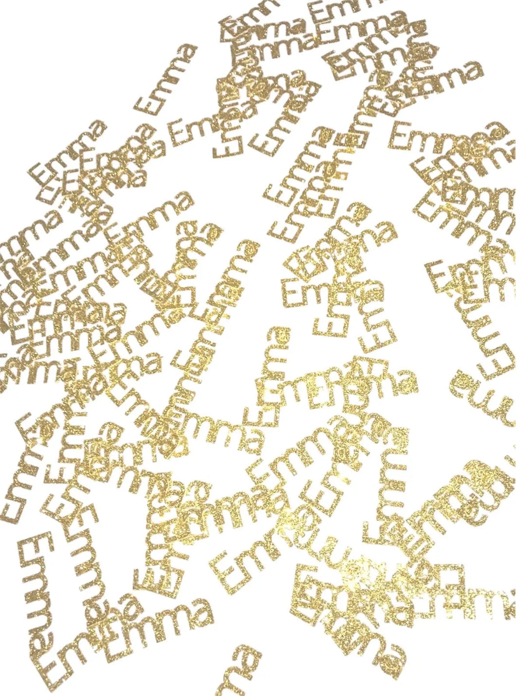 Personalized Name Custom Glitter Confetti - 50 pieces