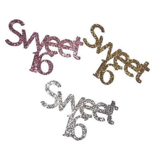 Sweet 16 Glitter Confetti