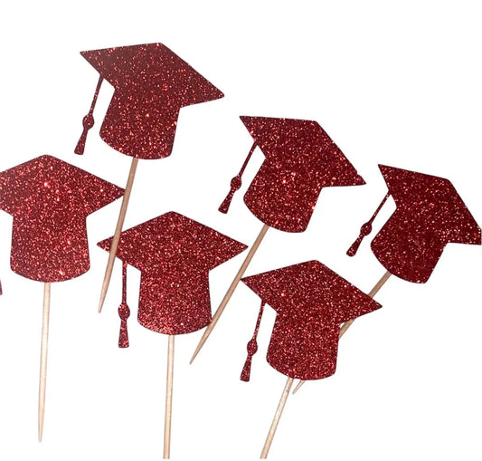 Graduation Caps Cupcake Toppers