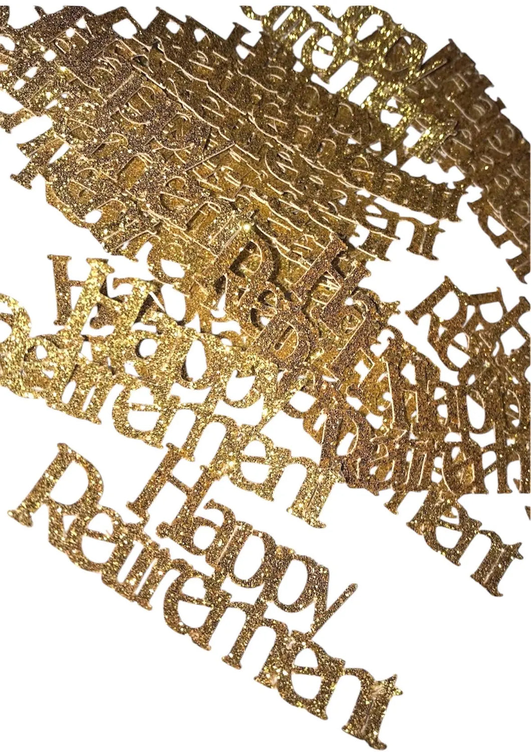 Happy Retirement confetti, table scatter, 50 pieces