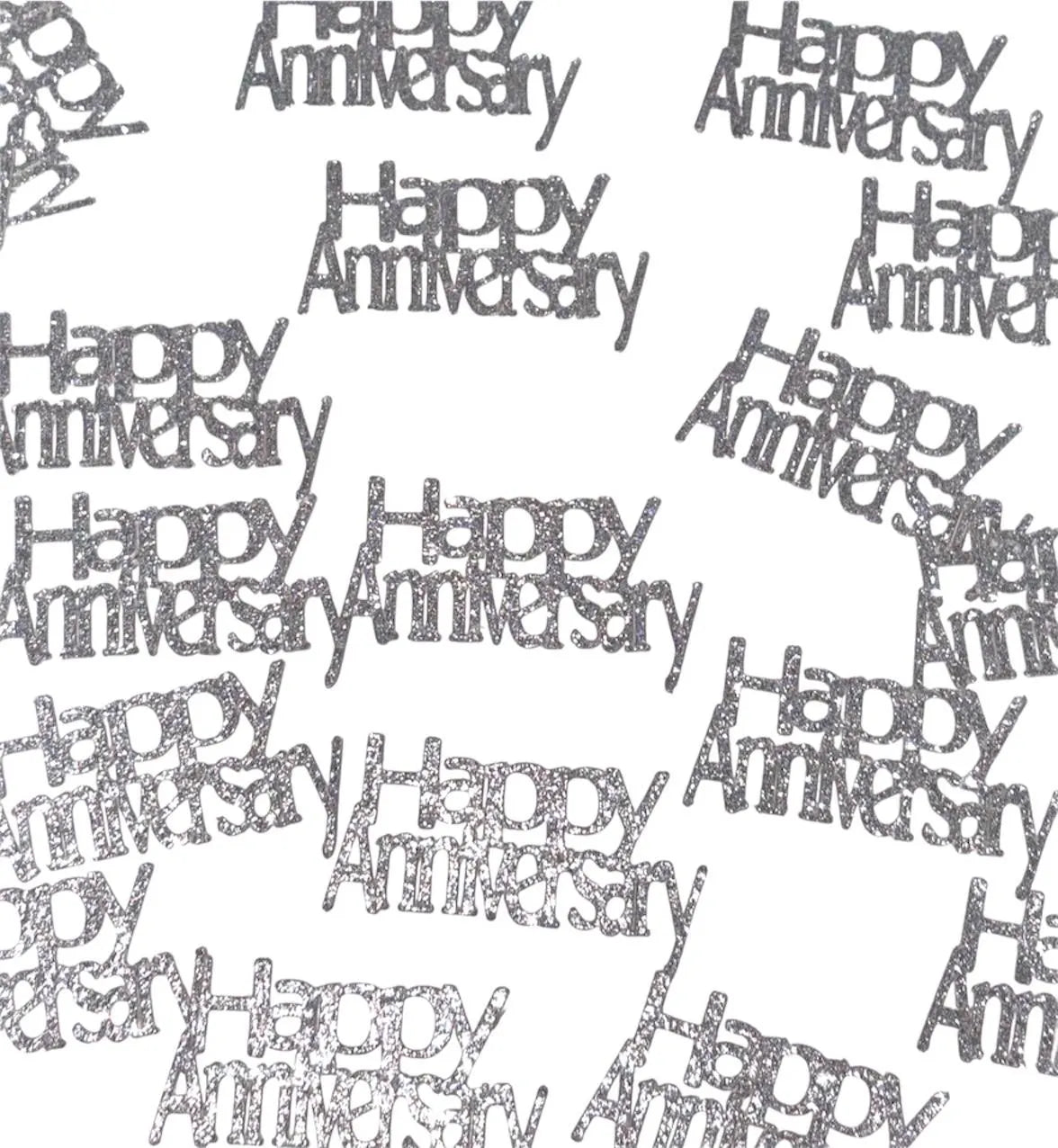 Happy Anniversary confetti, table scatter