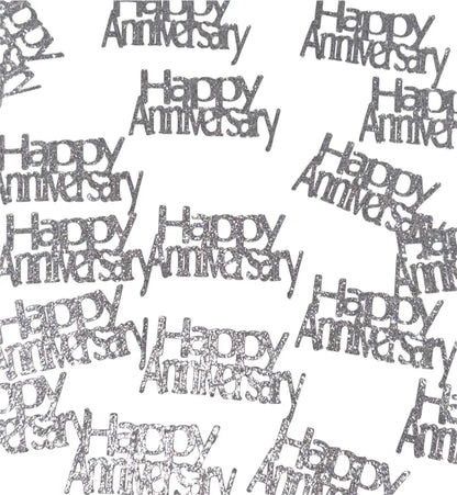 Happy Anniversary confetti, table scatter