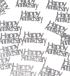 Happy Anniversary confetti, table scatter, 50 pieces