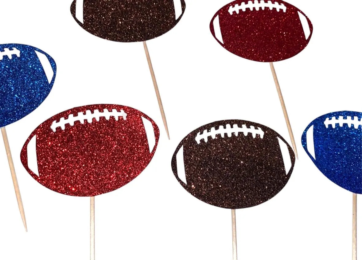 Football Cupcake toppers
