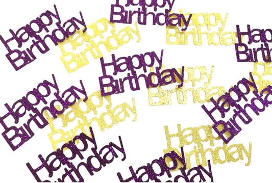 Happy Birthday Glitter Confetti