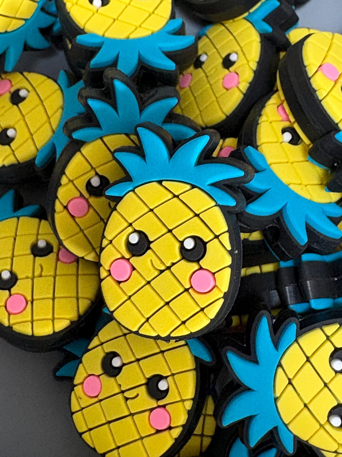 Pineapple Silicone Focal Bead