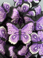 Load image into Gallery viewer, Purple Butterfly Silicone Focal Bead
