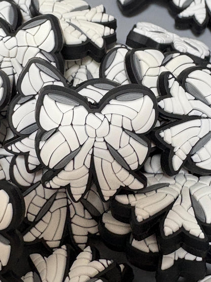 Volleyball Bow Silicone Focal Bead