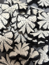 Load image into Gallery viewer, Volleyball Bow Silicone Focal Bead - great for pens, wristlets, cup charms
