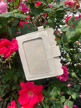 Load image into Gallery viewer, Cream Checkered Keychain Wallet - ID Wallet
