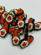 Load image into Gallery viewer, Strawberry Gnome  Silicone Focal Bead
