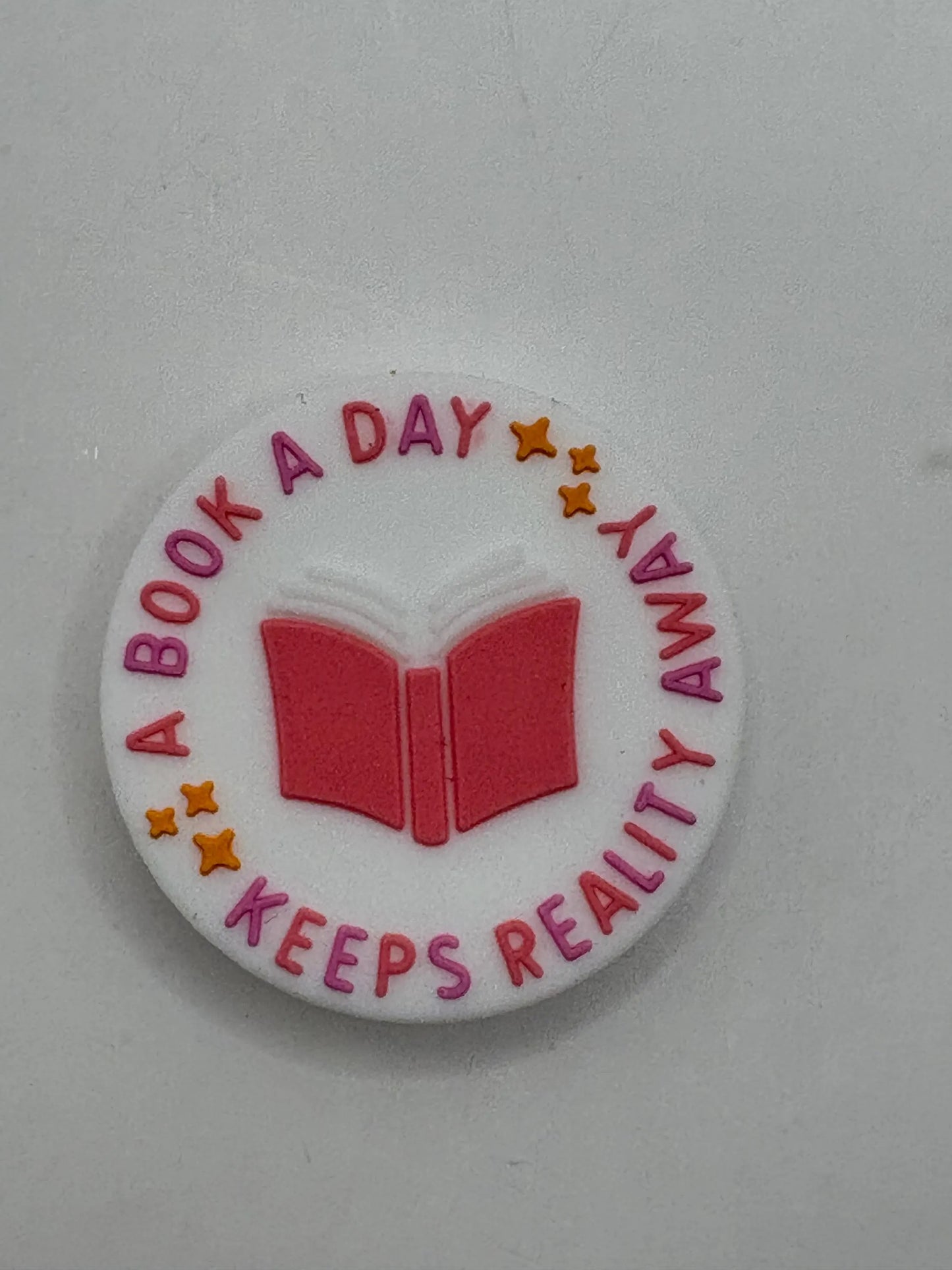A Book A Day  Silicone Focal Bead