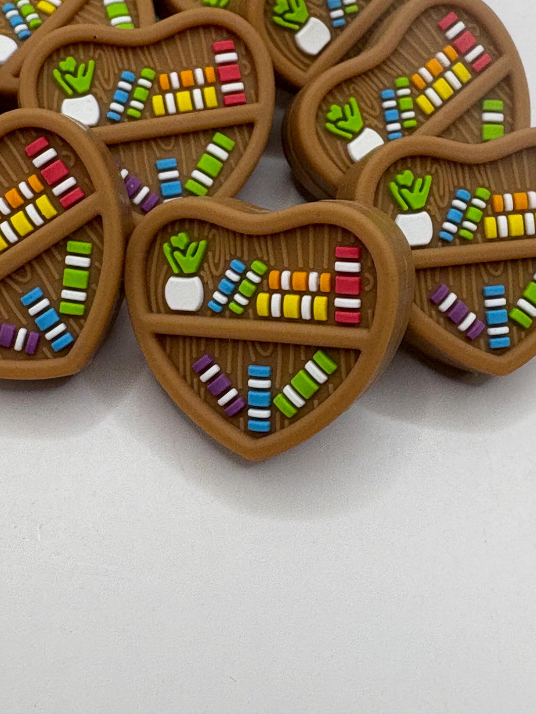 Bookshelf  Silicone Focal Bead