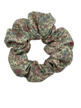 Load image into Gallery viewer, Pink Flower Hair Scrunchie - Hair Elastic- Hair Accessories
