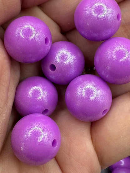 Purple Opal Silicone Beads