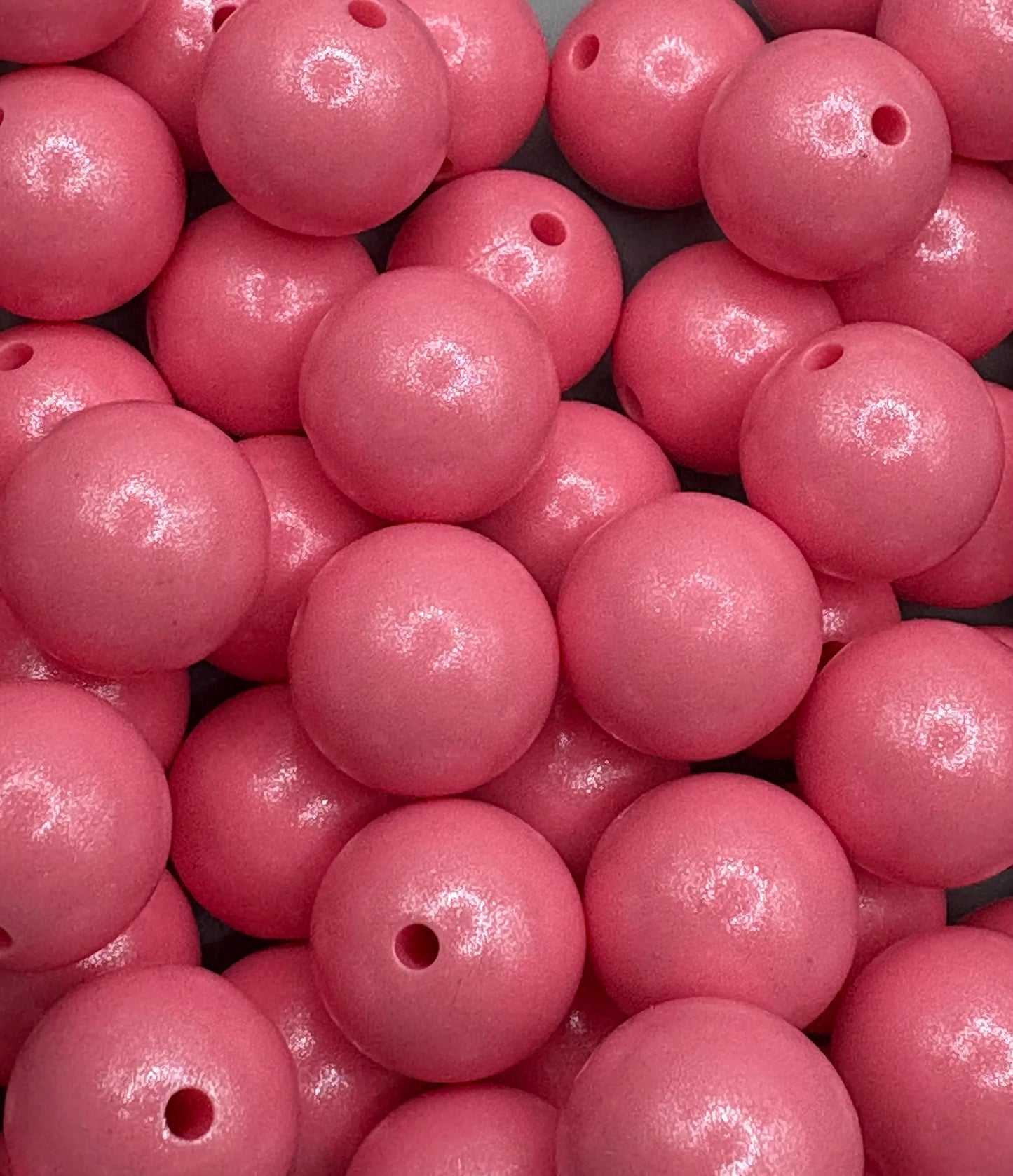 Pink Opal Silicone Beads