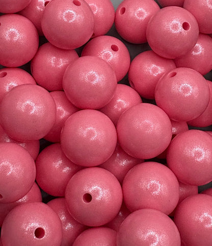 Pink Opal Silicone Beads