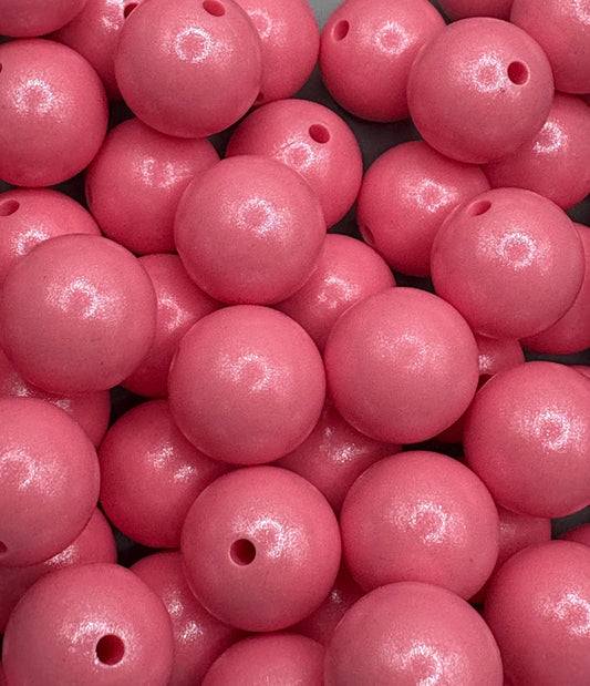 Pink Opal Silicone Beads