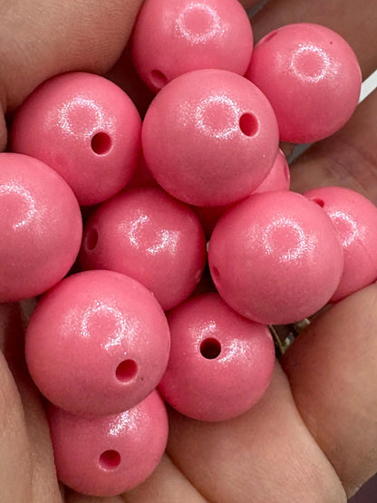 Pink Opal Silicone Beads