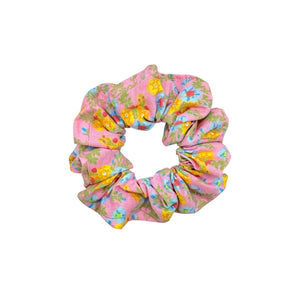 Pink Meadow Hair Scrunchie - Hair Elastic- Hair Accessories