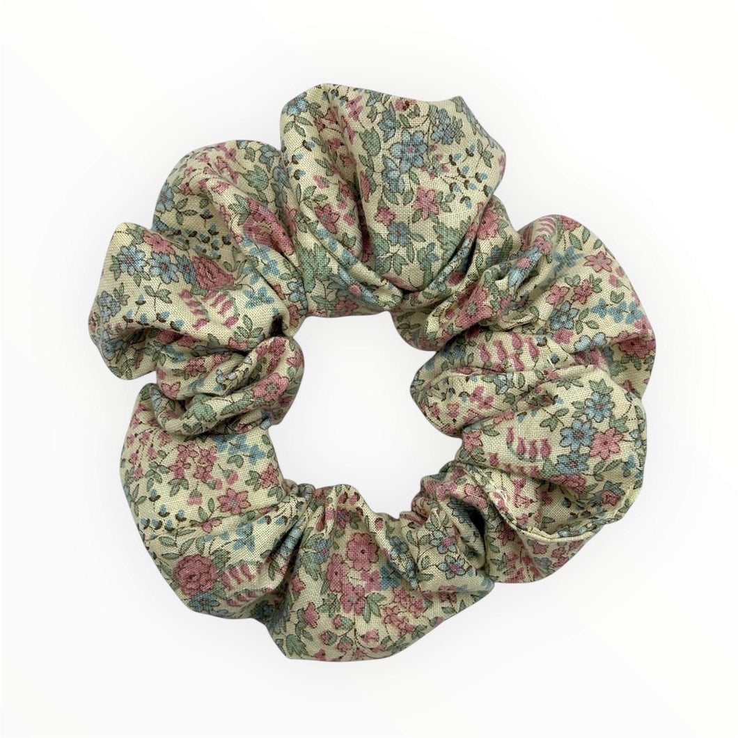 Pink Flower Hair Scrunchie - Hair Elastic- Hair Accessories