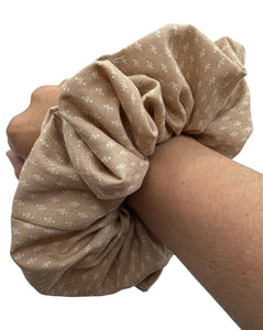 Tan XL Hair Scrunchie - Hair Elastic- Hair Accessories