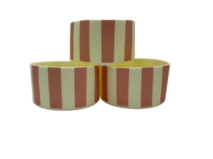 Pink Striped Tumbler Boot - Silicone Boot- Tumbler Accessories