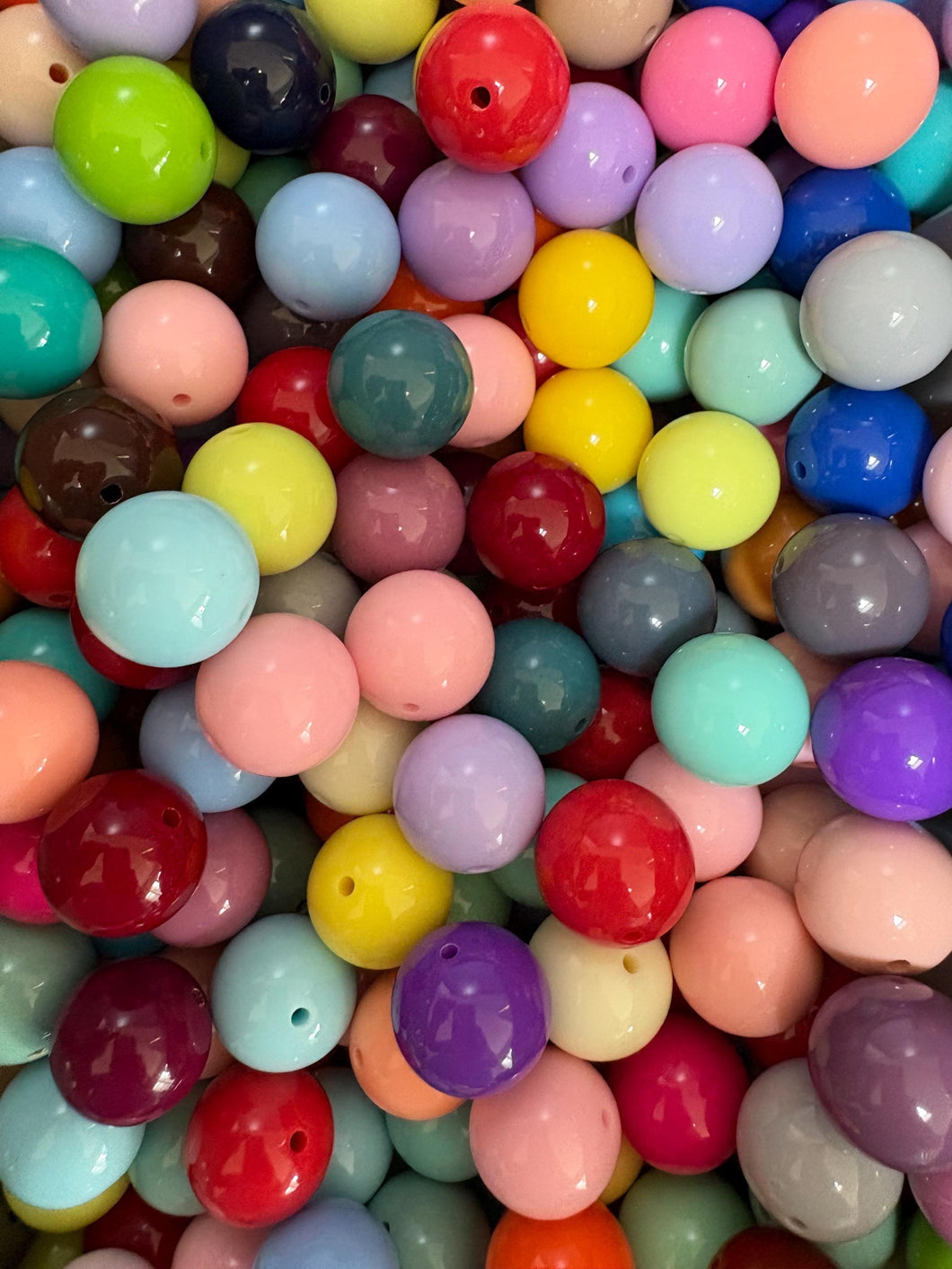 Acrylic Bead Assorted Mix  - 20mm - 50 CT