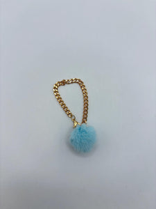 Mini Pom Pom Cup Handle Charm - tumbler charm -bag charm-  accessories