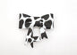 Silicone Bow Straw Topper or Focal Bead - Cow Print