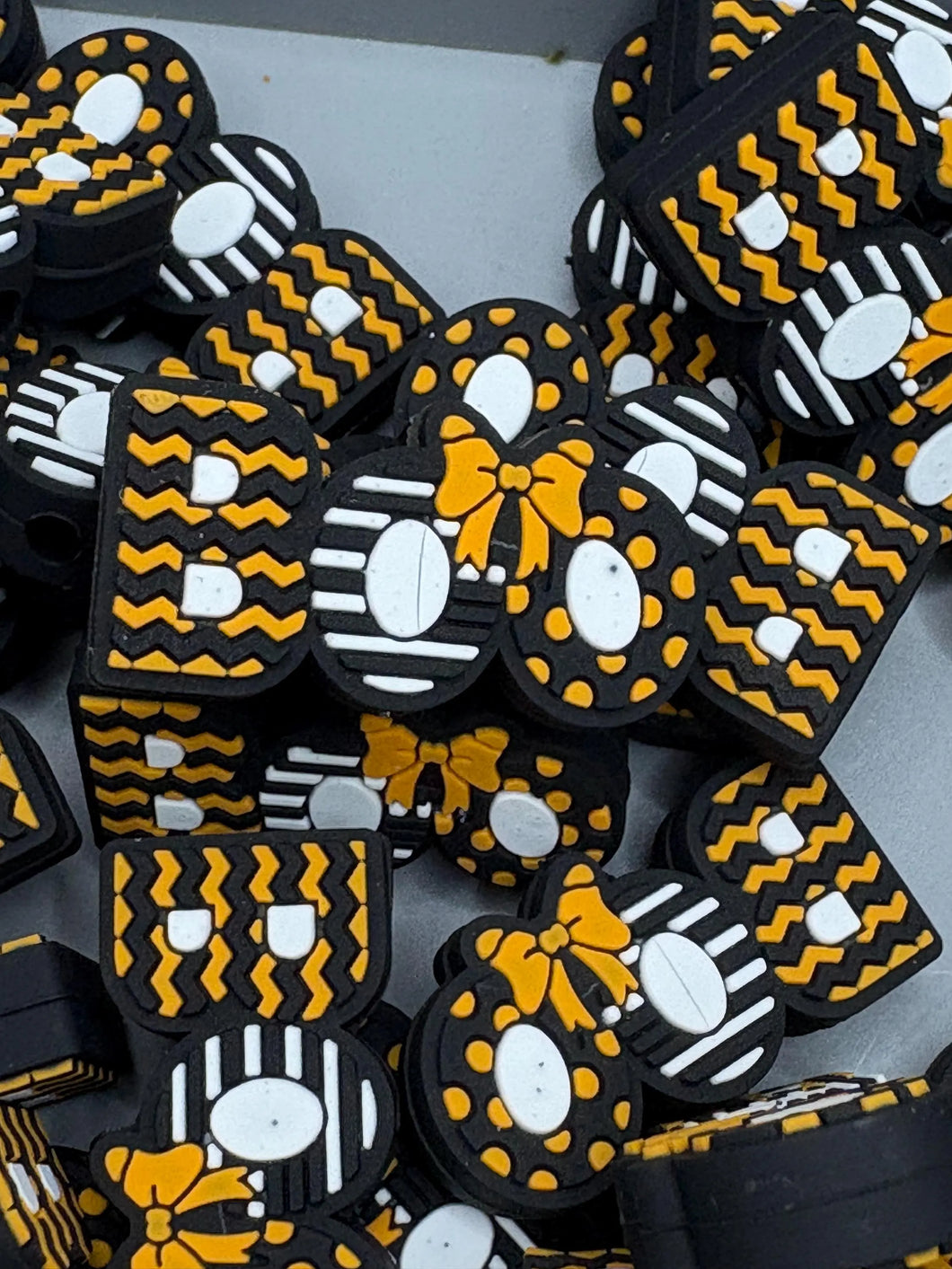 Boo Silicone Focal Bead - Halloween Focal