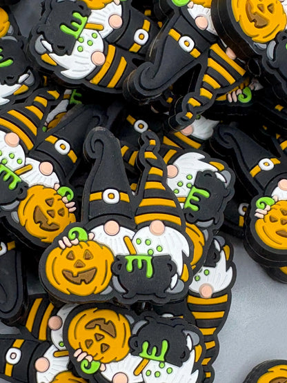 Halloween Gnomes Silicone Focal Bead