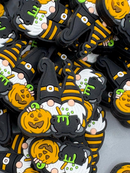 Halloween Gnomes Silicone Focal Bead