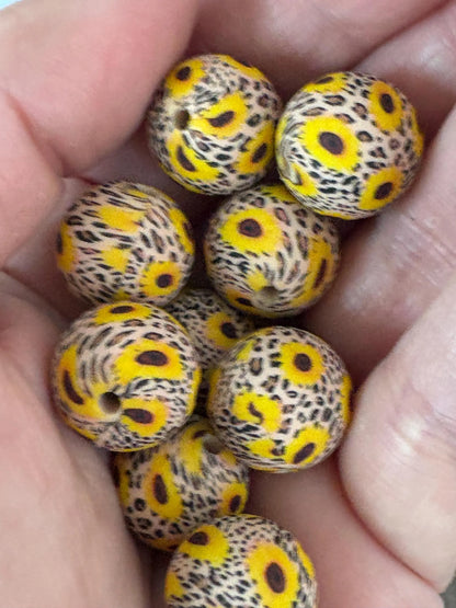 Sunflower Silicone Beads