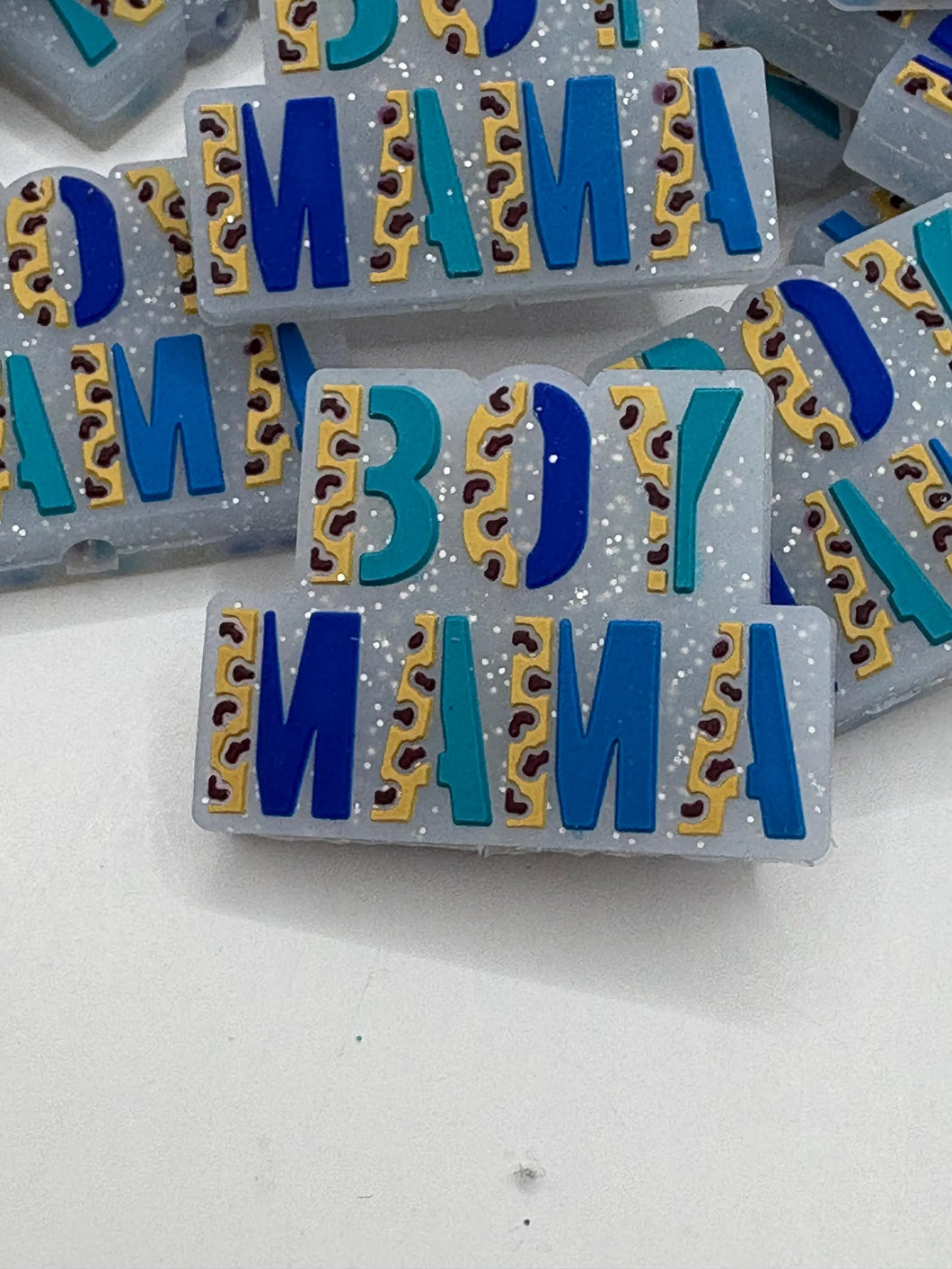 Boy Mama Silicone Focal Bead