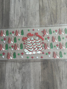 Tis the Season   UV DTF 16oz cup wrap - double sided - Permanent Decal - Ready to apply