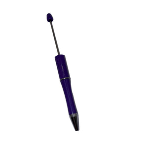 Beadable Plastic Pen, Pen Blank, DIY Pen -Purple