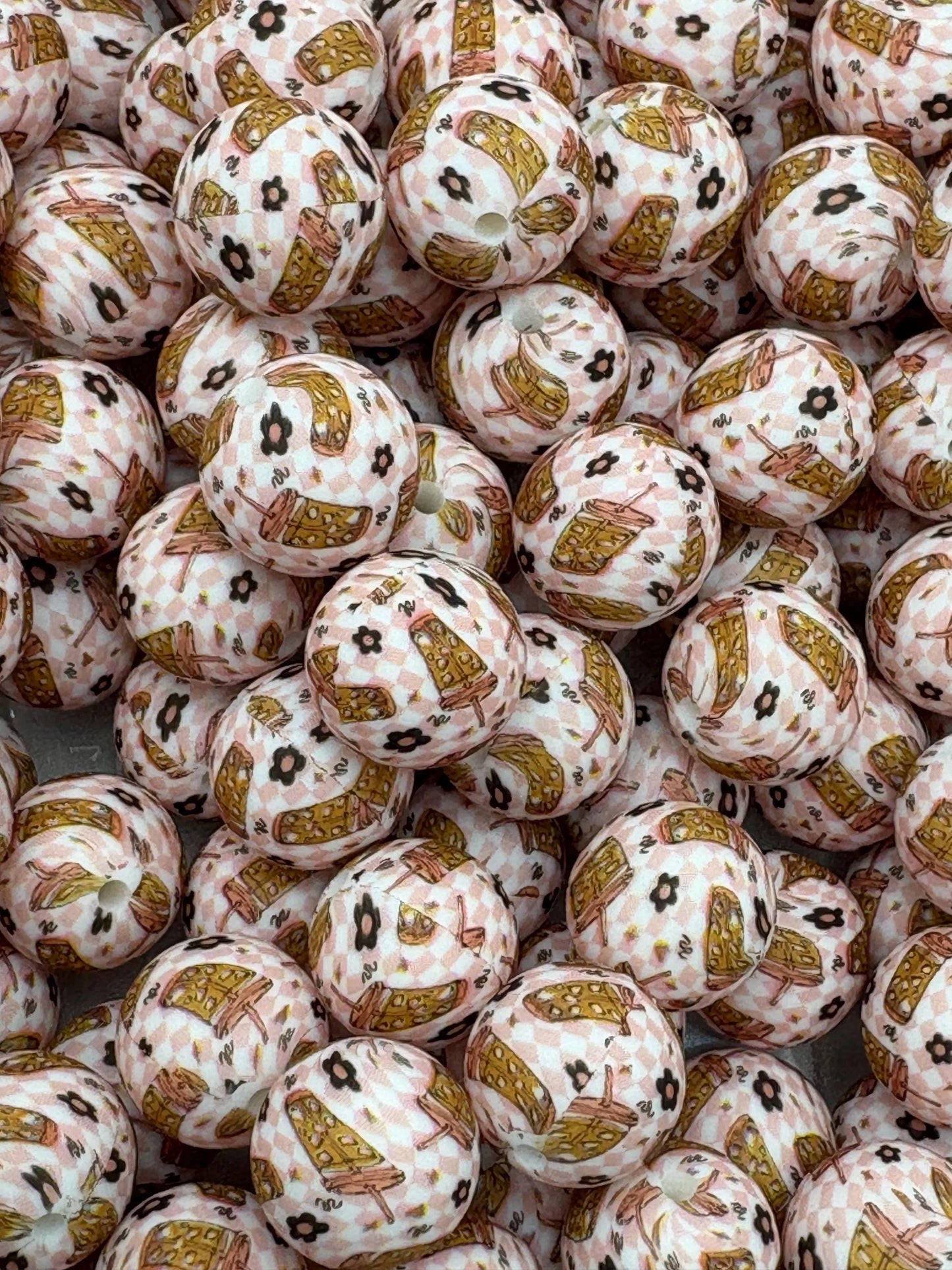 Iced Coffee Silicone Beads