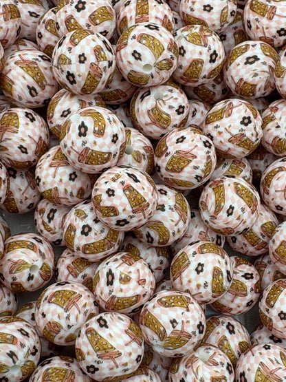 Iced Coffee Silicone Beads
