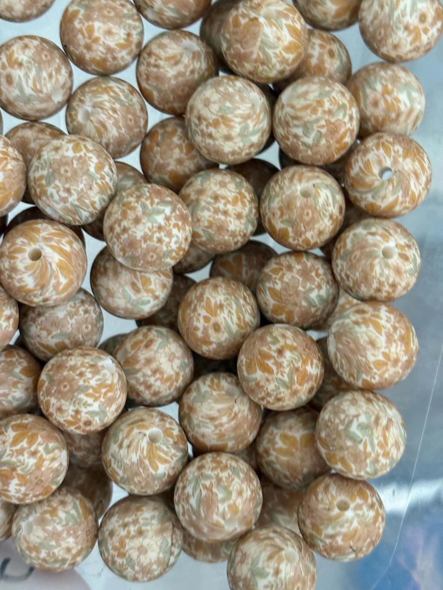 Floral Silicone Beads