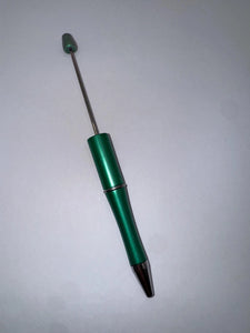 Beadable Plastic Pen, Pen Blank, DIY Pen -Green
